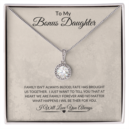 To My Bonus Daughter Eternal Hope Necklace