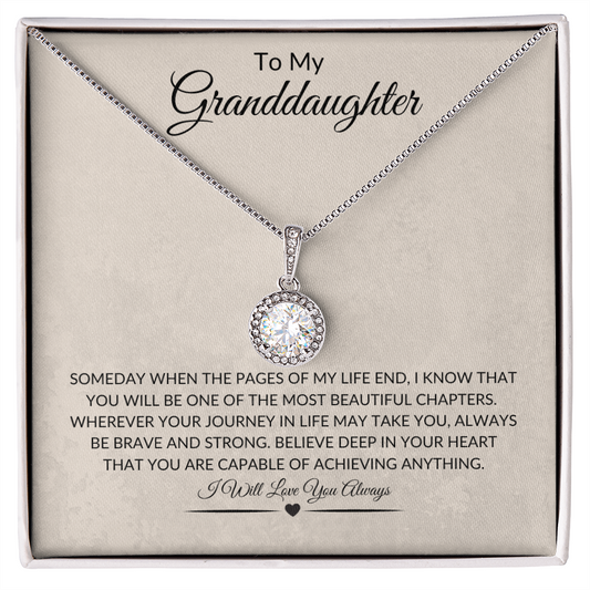 To My Granddaughter Eternal Hope Necklace