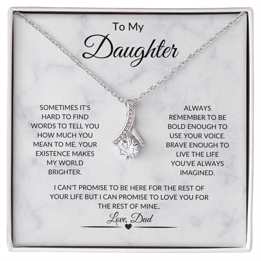 To My Daughter Alluring Beauty Necklace