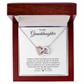 To My Granddaughter Interlocking Hearts Necklace