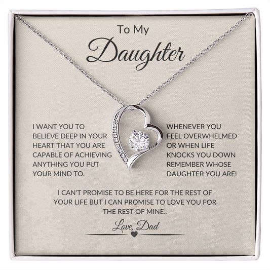 To Daughter Forever Love Necklace